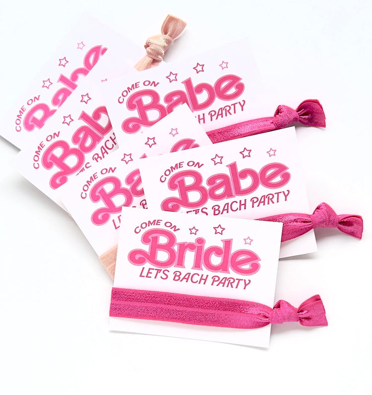 Come on Bride Come on Babe Bachelorette Party Favors Let's Bach Party | Doll Theme | B A R B I C O R E party favor gifts