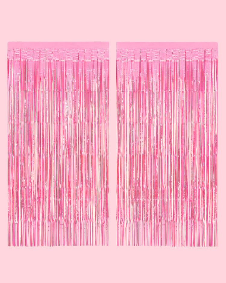 Pink Cowgirl Curtain Pack - cowgirl boot + fringe curtains