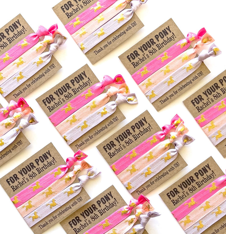 FOR YOUR PONY Girls Birthday Party Favors | Pony Birthday Horse Cowgirl Giddy up | Horse Birthday Pony Party Favors