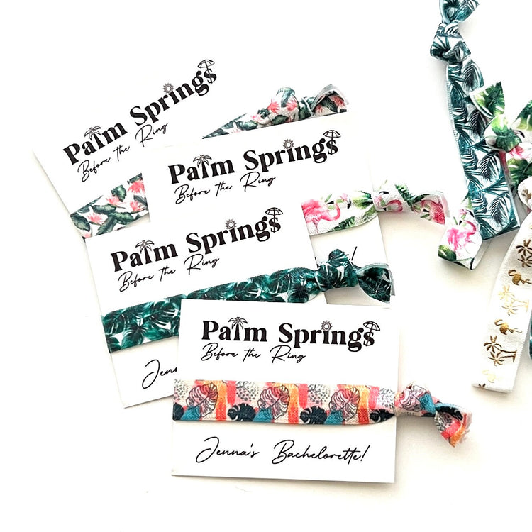 Palm Springs Before the Rings | Bachelorette Hangover Kit Favor, Girls Trip Favors, Palm trees, Palm Desert Palm Springs Girls Weekend Gifts