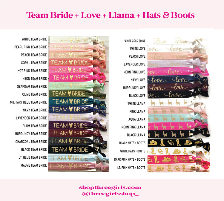 LET's GET Nashty | Nashville Bachelorette | Cowgirl Bach Party | Western Nash Bash Hair Ties | Custom Nash Bash Gifts