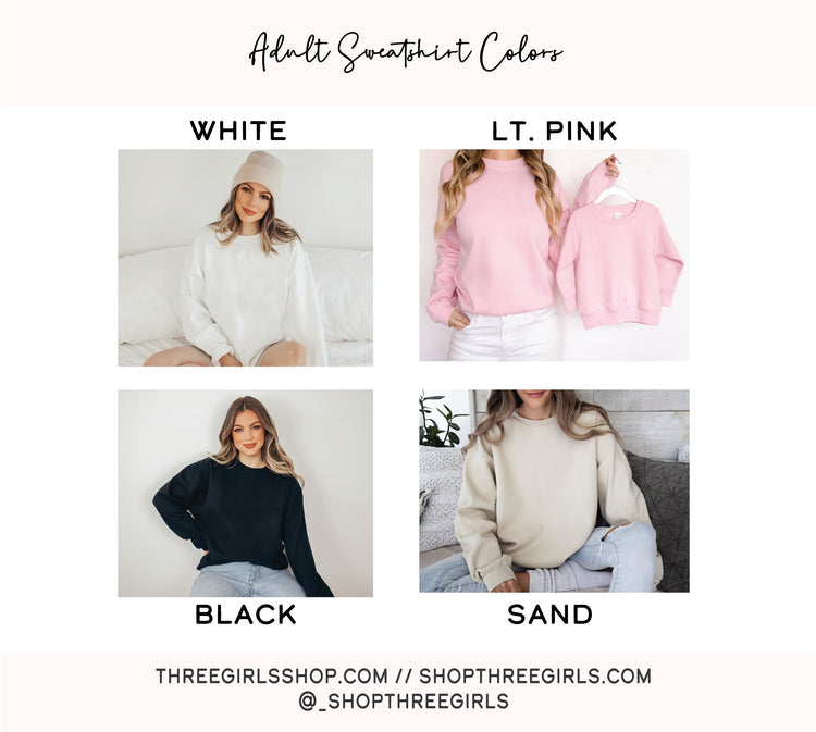 Bow Sweatshirt | Pink bow trendy Sweatshirt | Mommy and Me Sweatshirt | Mother's Day Gift | Unisex Heavy Blend™ Crewneck Sweatshirt