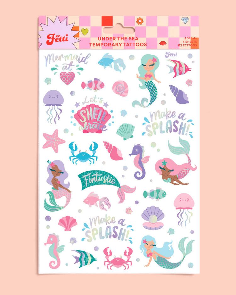 Mermazing Tats - 112 temporary tattoos