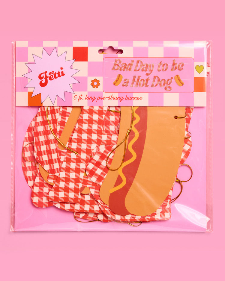 Hot Dog Banner - printed paper banner
