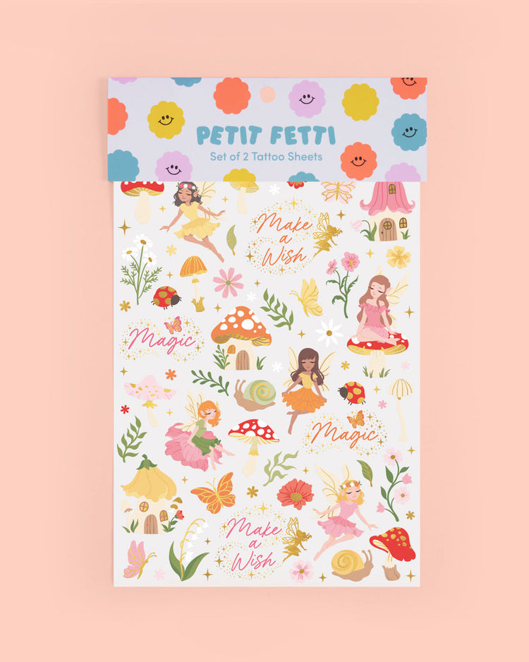 Woodland Fairy Tats - 84 foil temporary tattoos