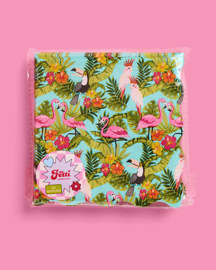 Tropical Napkins - 24 wavy paper napkins