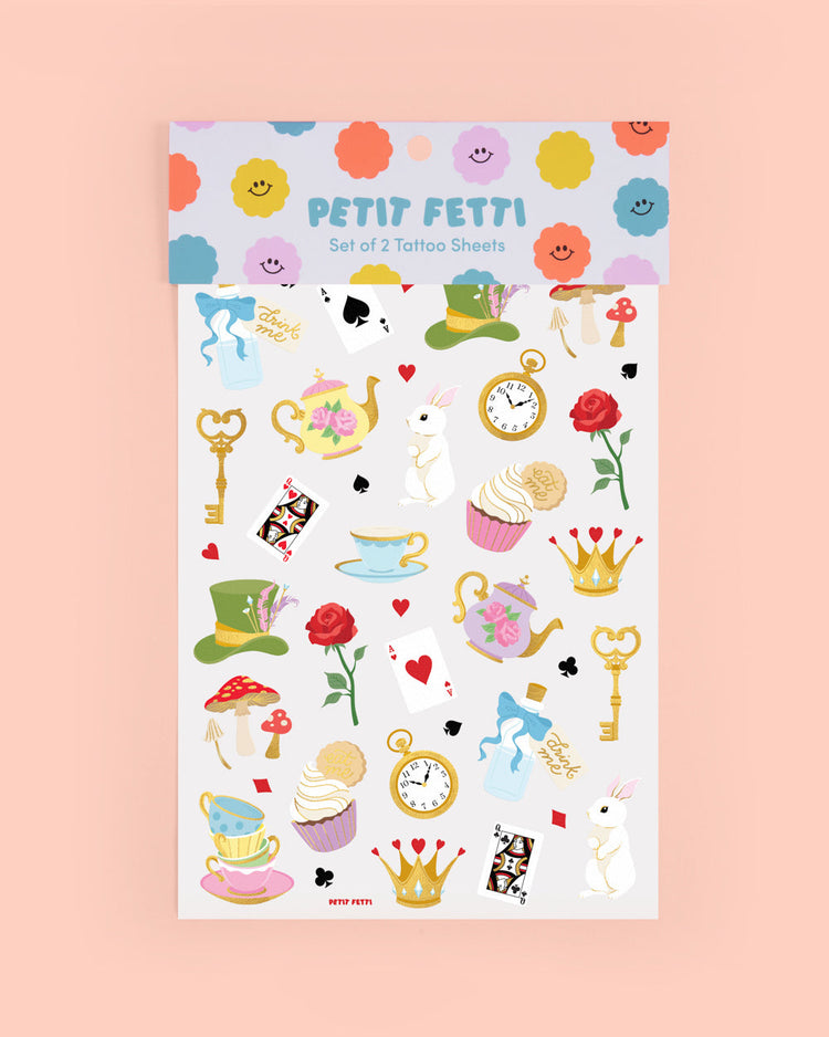 Whimsical Tea Time Tats - 52 temporary tattoos