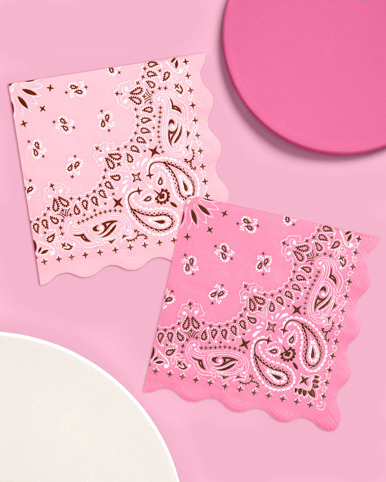 Cowgirl Napkins - 24 napkins + 2 designs