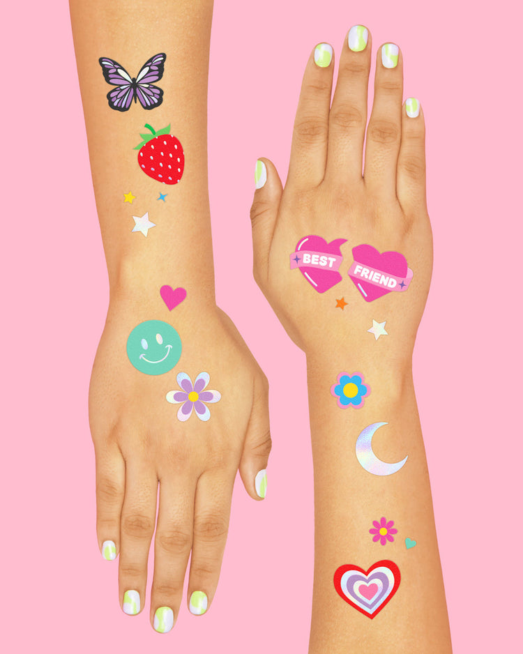 Girl Power Temporary Tattoos - 112 temporary tattoos