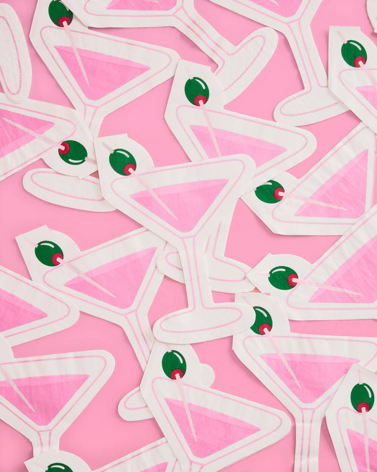 Pink Martini Napkins - 25 paper napkins