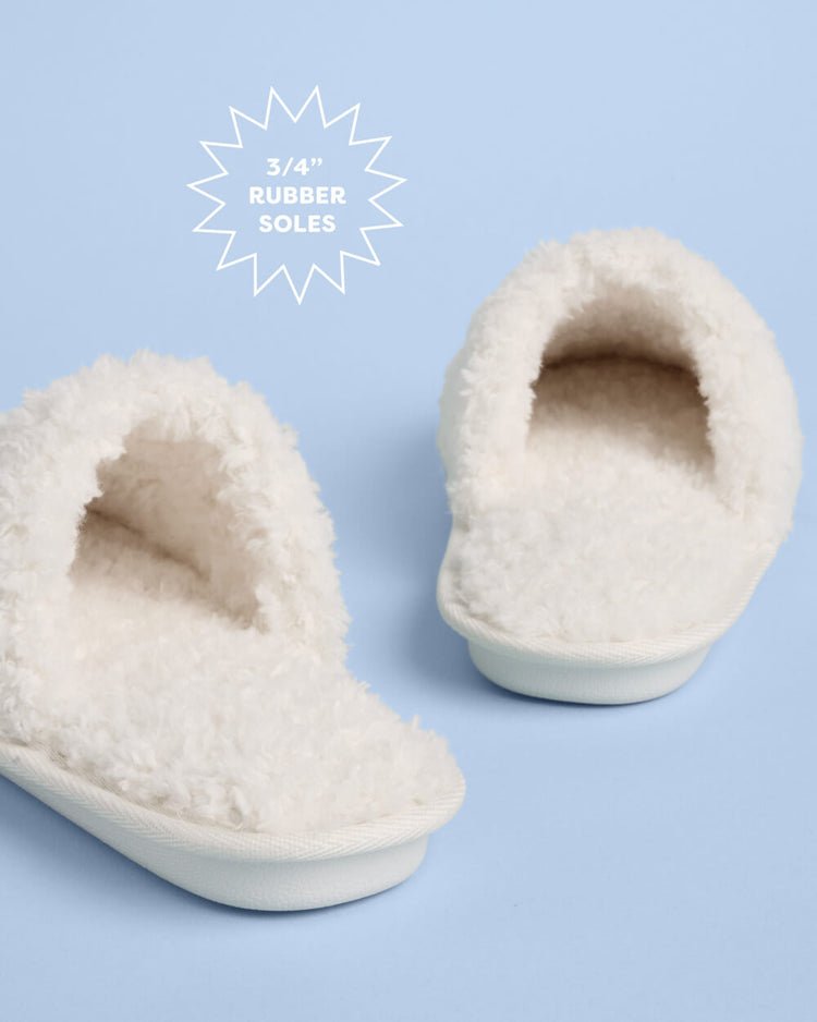 Sole Mate Slippers - fuzzy faux fur slippers