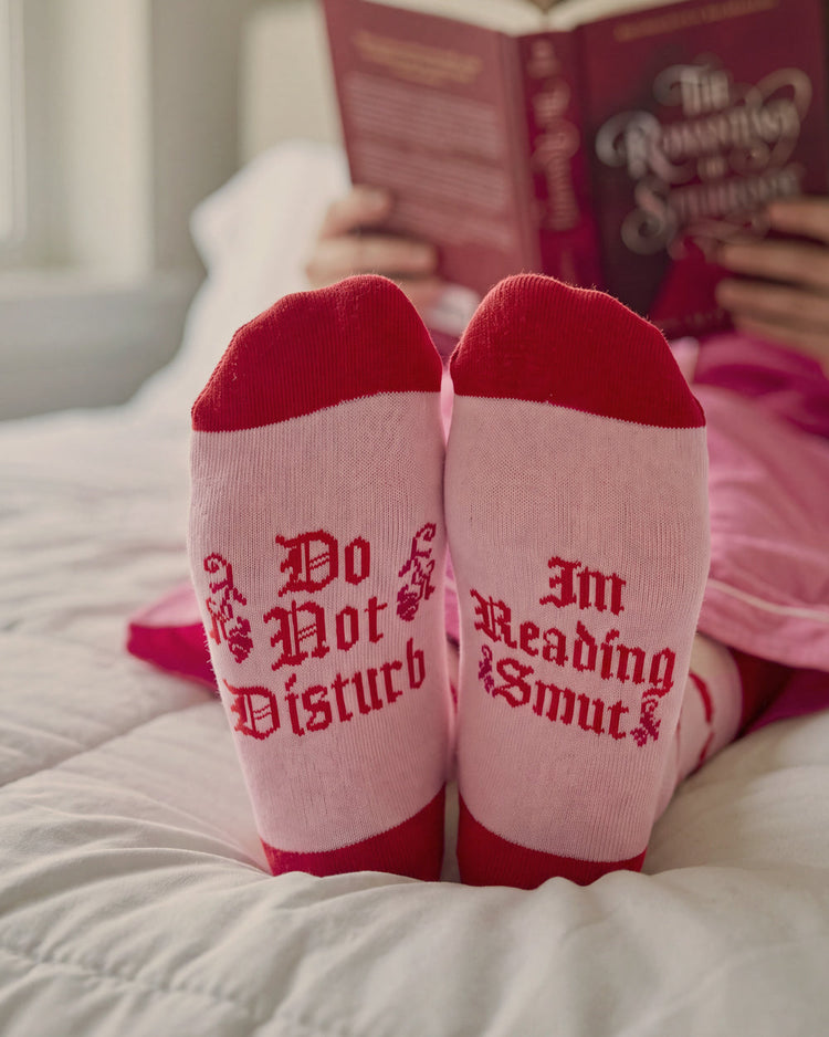 DND Smut Socks - pink + red