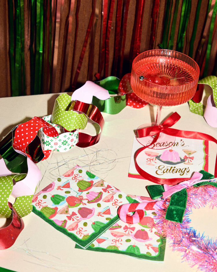 Tis the Season Paper Chains - 90 strip holiday garland