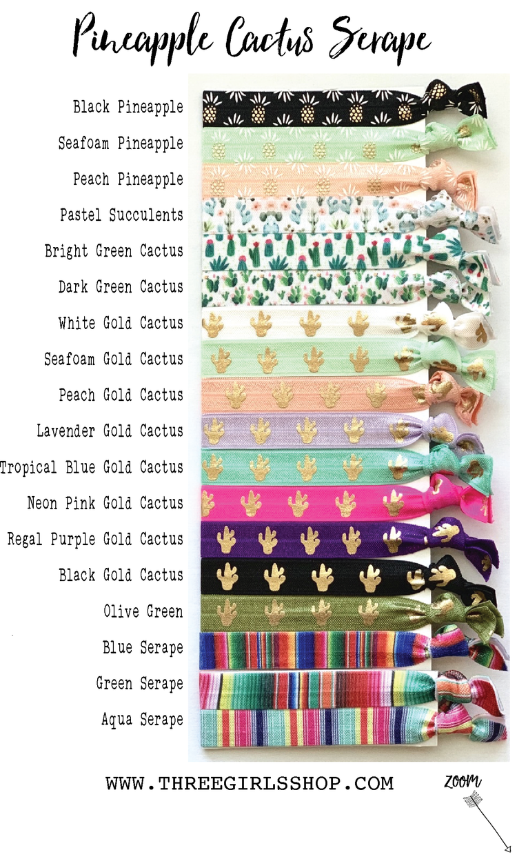 FIESTA Like There's No Mañana | Fiesta Bachelorette Hair Tie Favors, Personalized