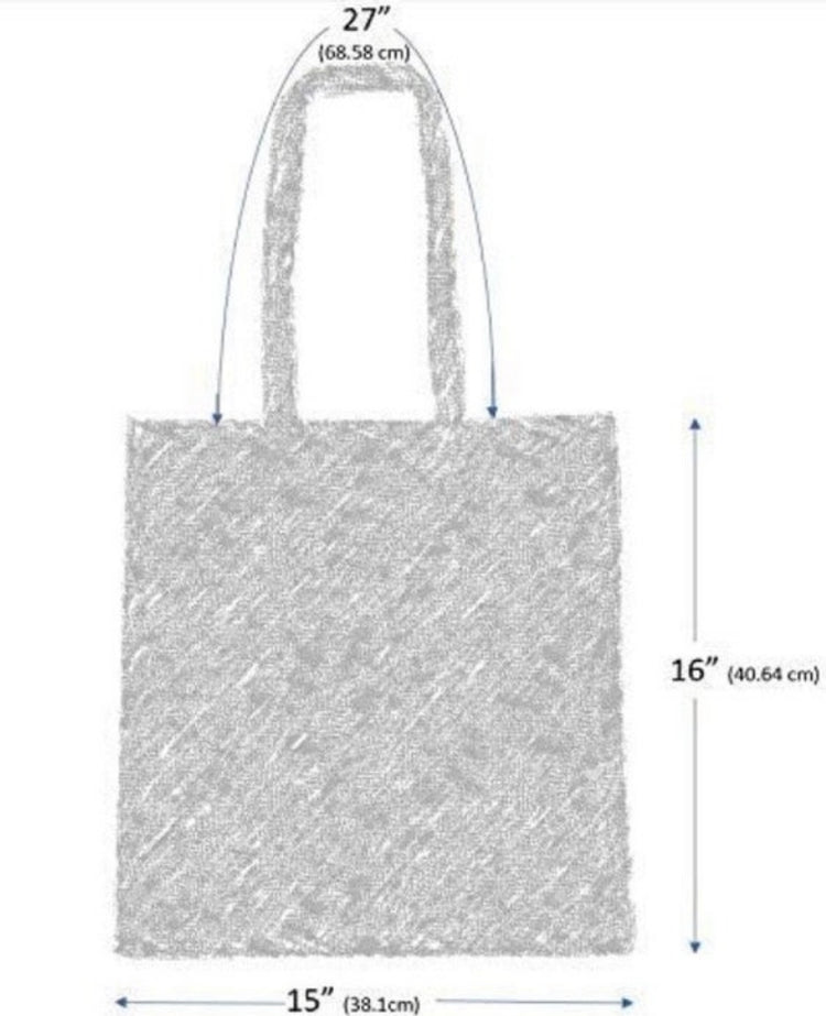 Bride Cactus Boho Natural Canvas Tote Bag