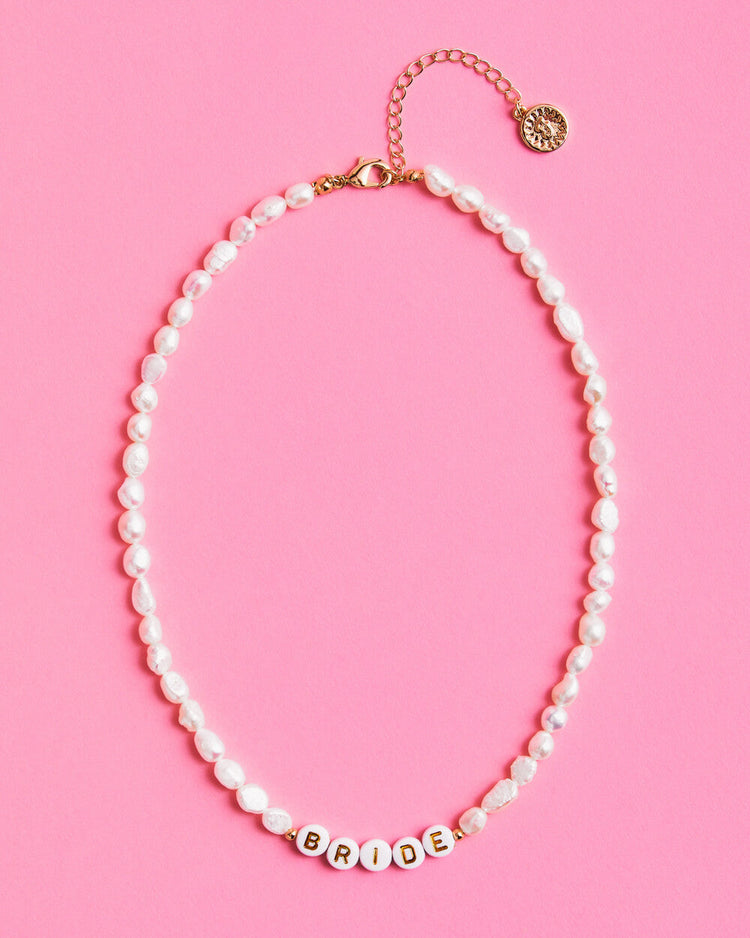 Pearlfect Necklace - beaded bride necklace