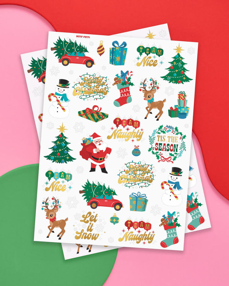 Naughty or Nice Tats - 46 temporary tattoos