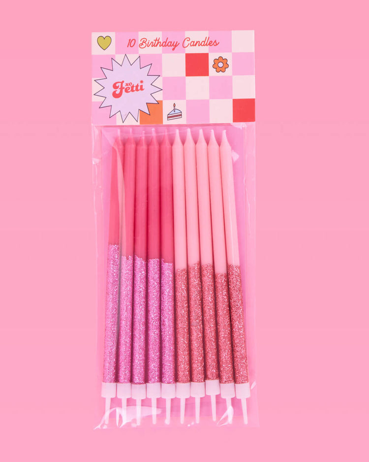 That's Hot Candles - pink glitter candles
