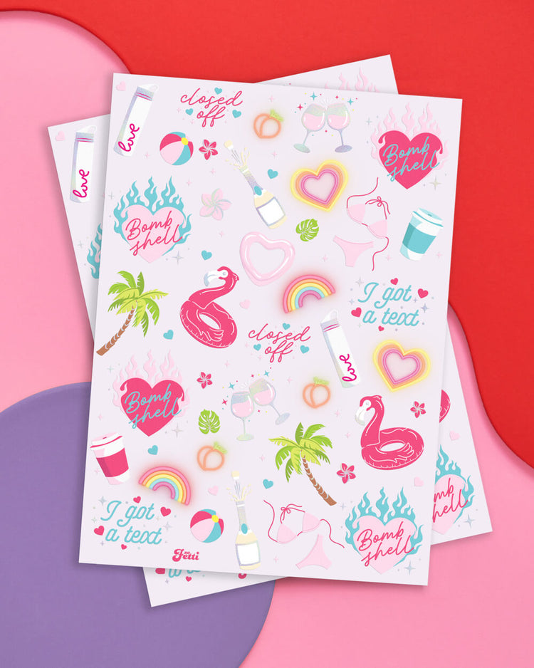 Love Island Tattoos - 64 temporary tattoos