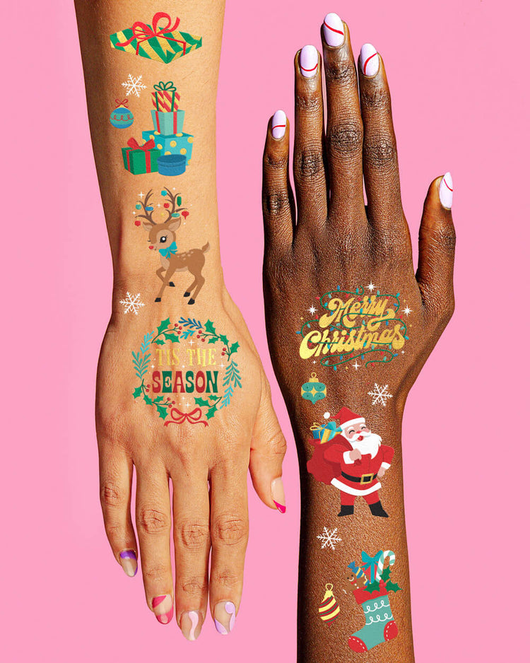 Naughty or Nice Tats - 46 temporary tattoos