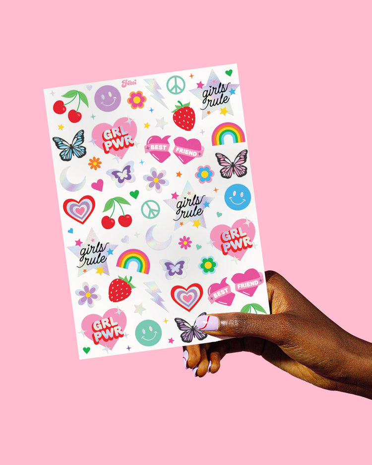 Girl Power Temporary Tattoos - 112 temporary tattoos