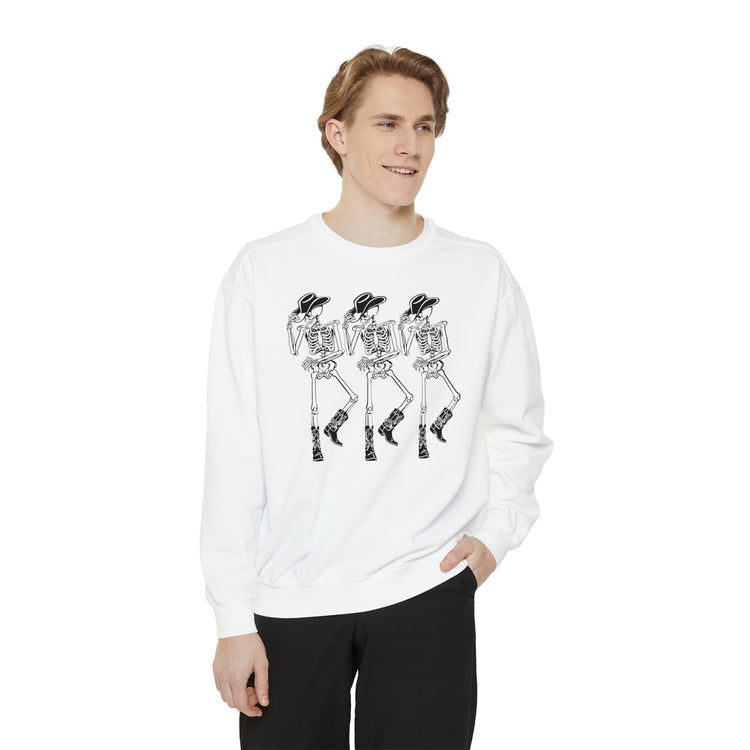 Cowboy Skeleton Halloween Sweatshirt | Halloween Shirt | Vintage Skelton Shirt | Gift for Her Him | Halloween Gift
