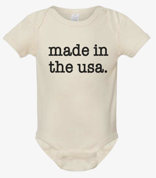 Infant Baby Rib Bodysuit - Made in the USA Baby Onsie