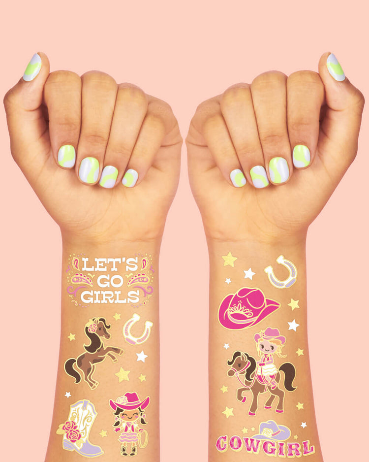 Cowgirl Tats - 46 temporary tattoos