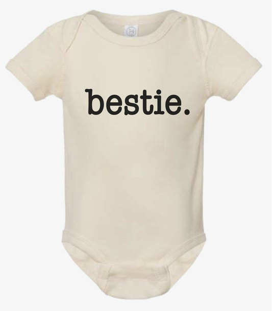 Infant Baby Rib Bodysuit - bestie Cotton Onesie 