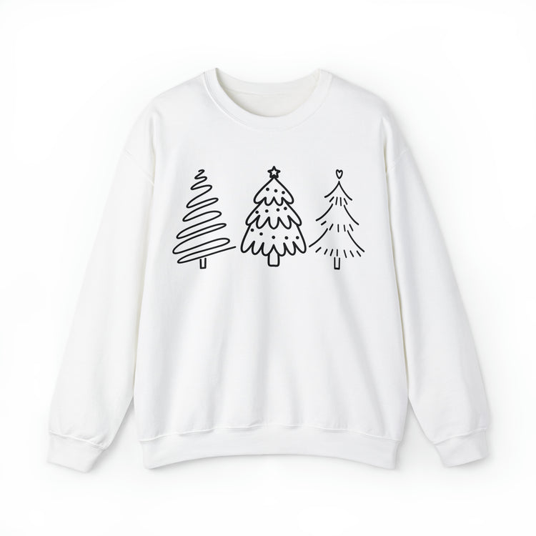 Christmas Tree Sweatshirt | Minimalist Xmas Tree Shirt | Holiday Tree Sweatshirt | Unisex Heavy Blend™ Crewneck Sweatshirt