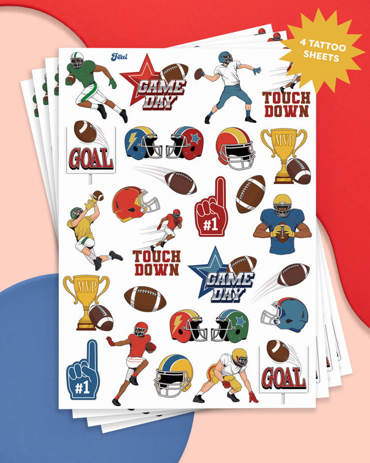 Game Day Tats - 112 temporary tattoos