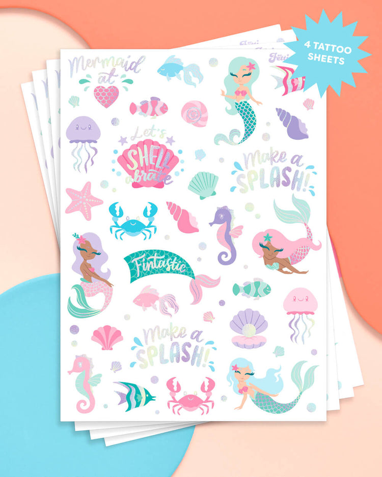 Mermazing Tats - 112 temporary tattoos