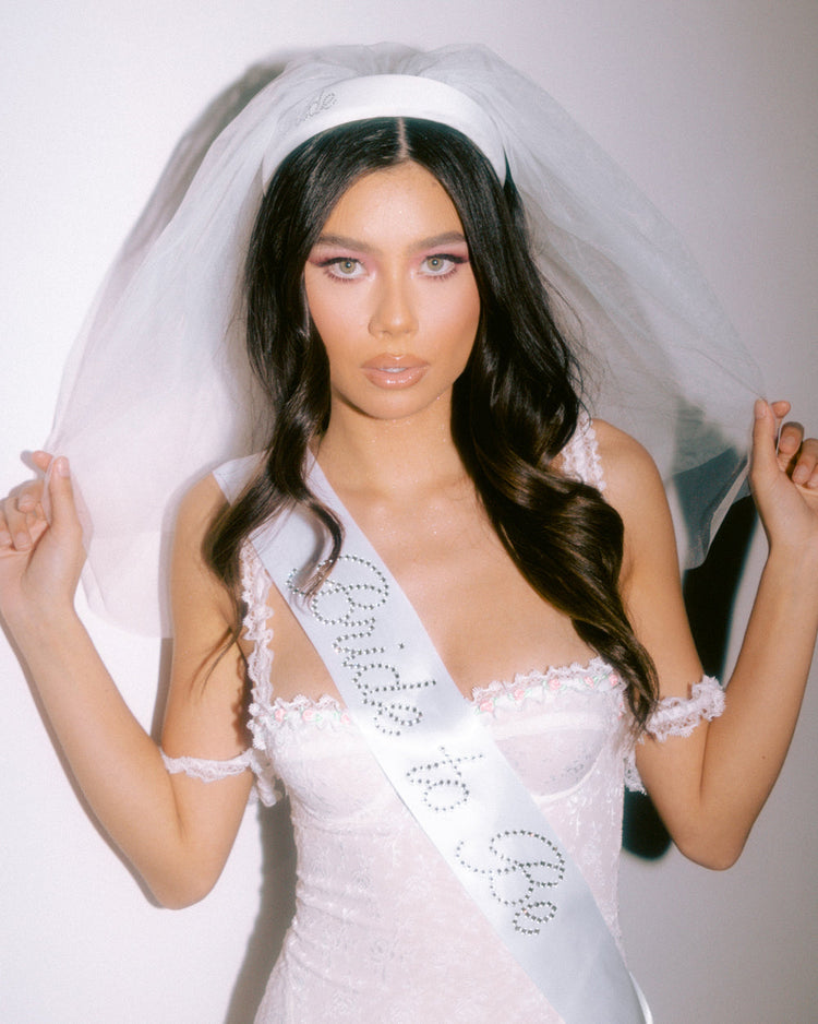 The Noncommittal Pack - veil headband + sash