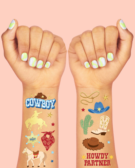 Wild Wild West Tats - 52 temporary tattoos