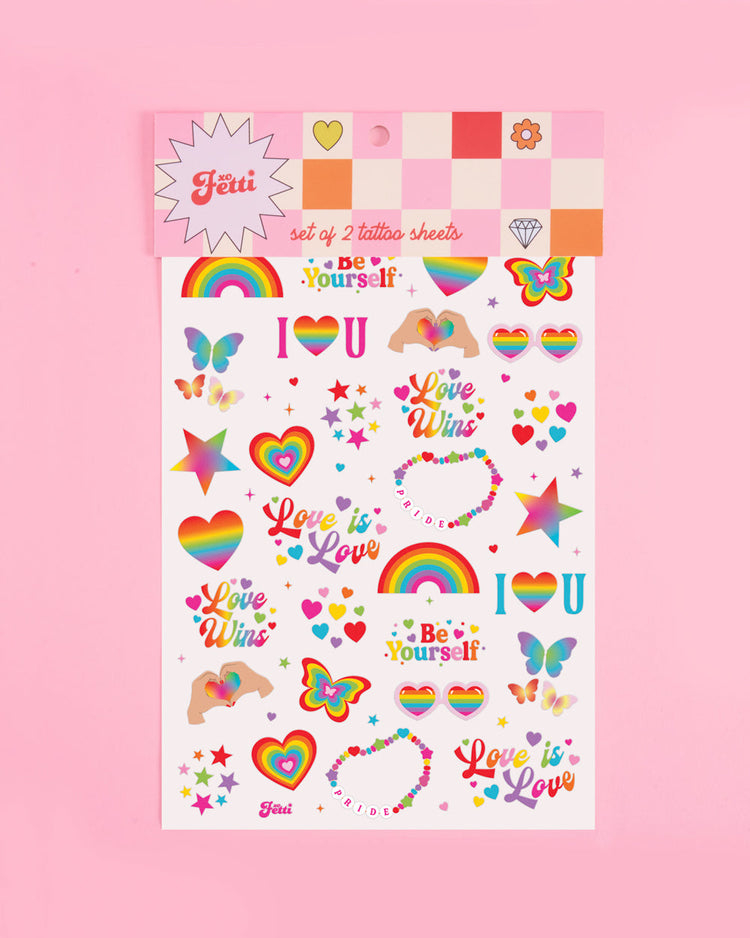 Pride Tats - 54 temporary tattoos