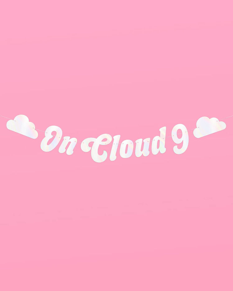 Cloud Nine Trio - tats, banner + balloons