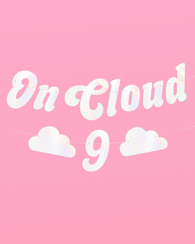 Cloud Nine Trio - tats, banner + balloons