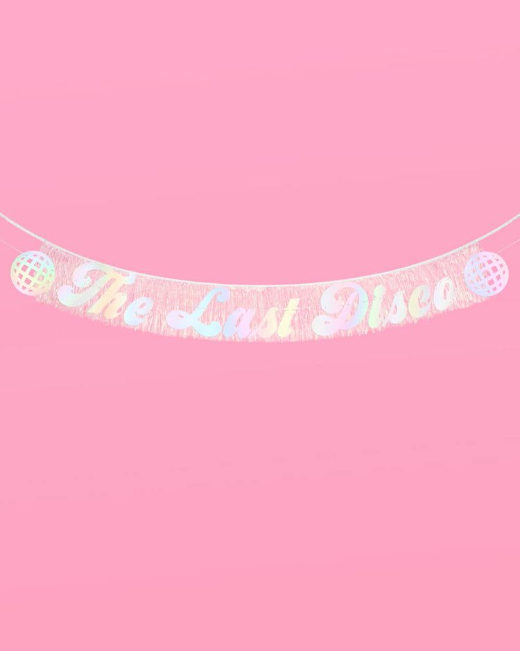 Last Disco Banner - two piece banner