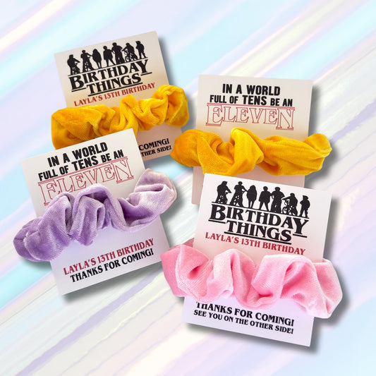 Strange Vibes Inspired Birthday Things Favors | Retro 80s Horror Hawkins B-Day Thank you Gift