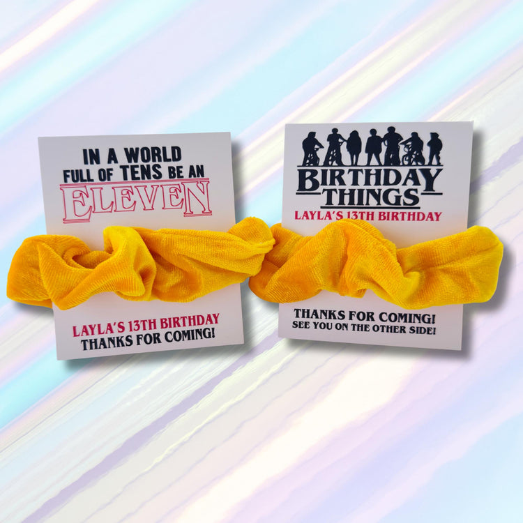 Strange Vibes Inspired Birthday Things Favors | Retro 80s Horror Hawkins B-Day Thank you Gift