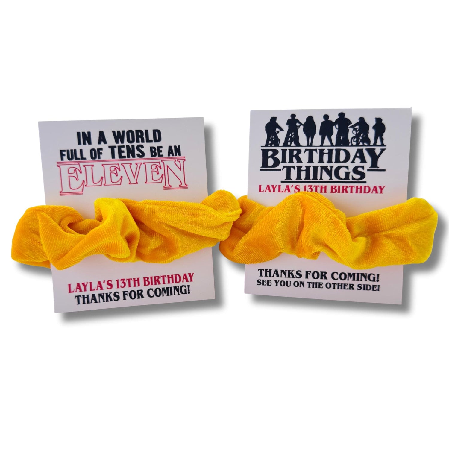 Strange Vibes Inspired Birthday Things Favors | Retro 80s Horror Hawkins B-Day Thank you Gift