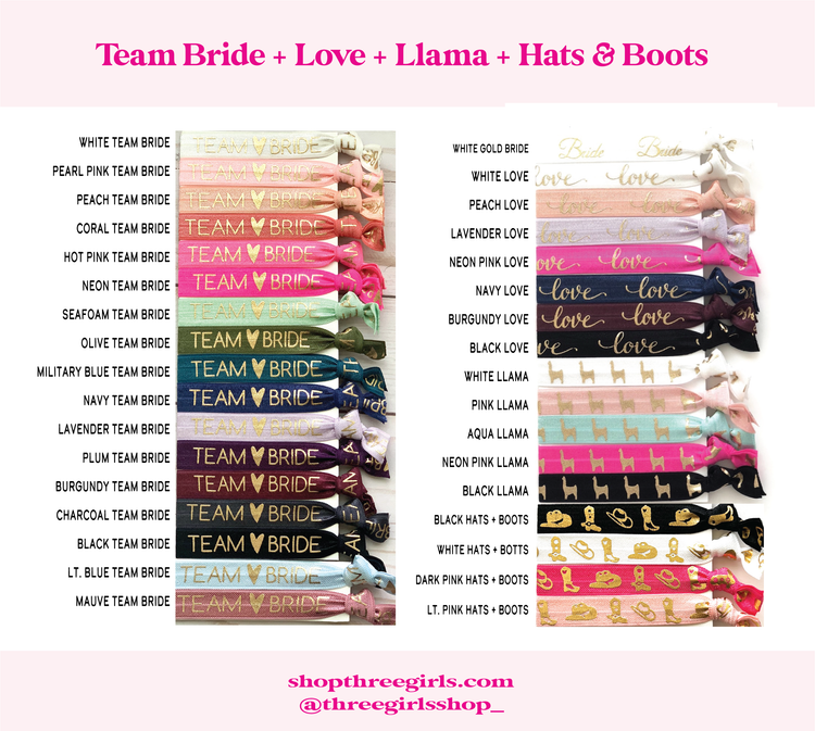 To have & to hold your hair back | Bachelorette Wedding Hair Tie Favors