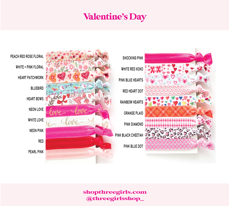 Valentine's Day Gifts | Kids Friends Coworker Class Gifts | Valentine's Day Cards + Hair Ties