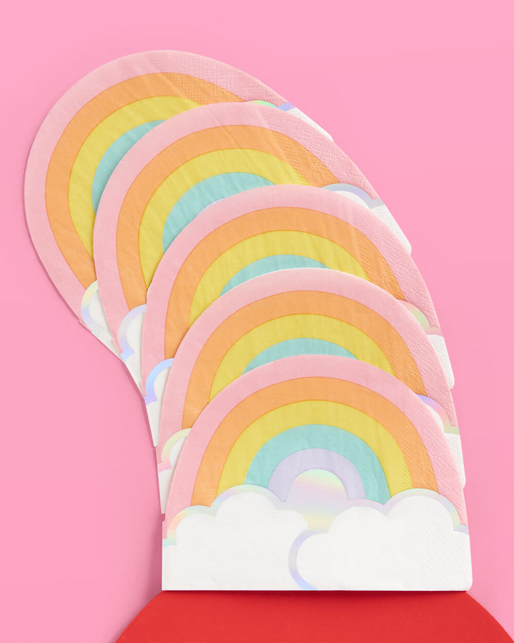 Rainbow Napkins - 25 foil napkins