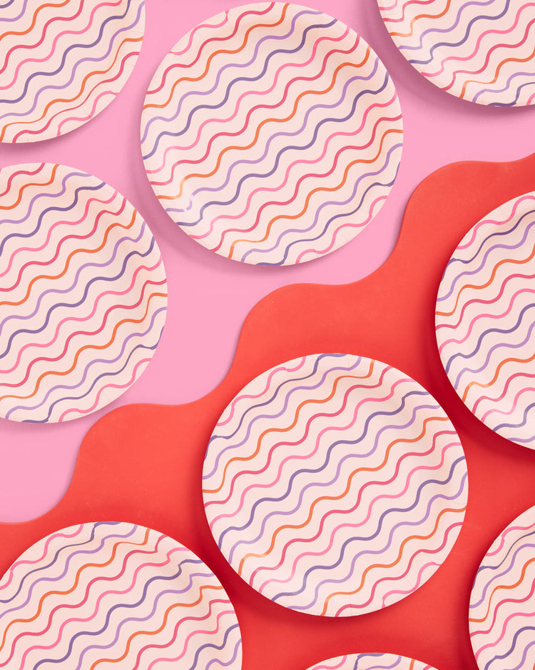 Groovy Party Pack - plates, napkins + cups