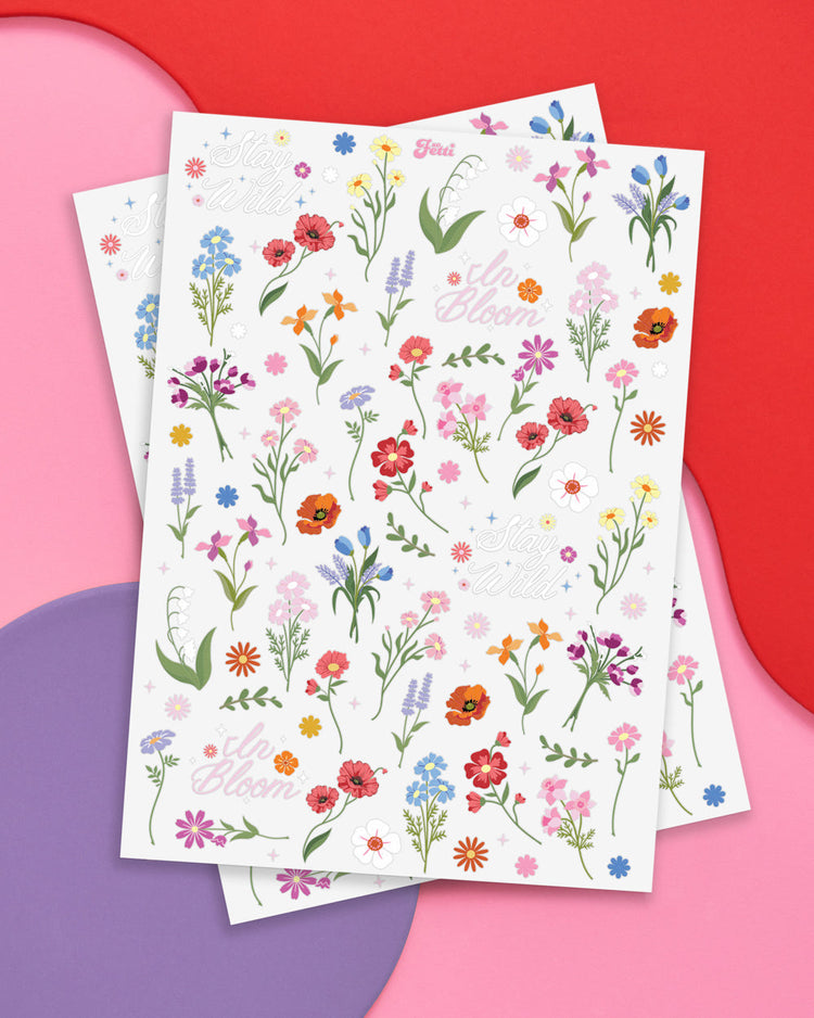Wildflower Tats - 104 temporary tattoos