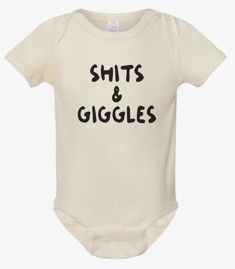 Infant Baby Rib Bodysuit - Shits & Giggles Baby Onesie 
