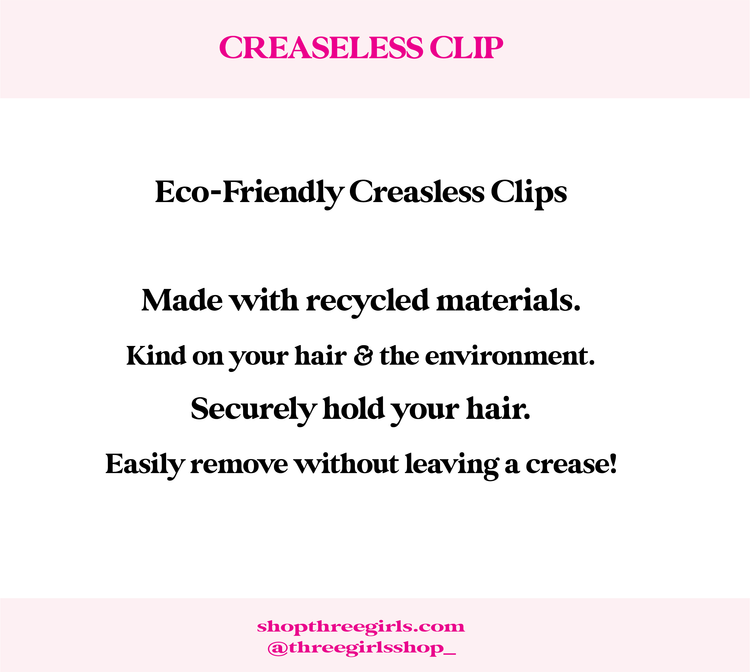 Eco-Friendly Creaseless Clips | Bridesmaid Clips | To have & to hold your hair back bridal party clips, black and clear tortoise print clips