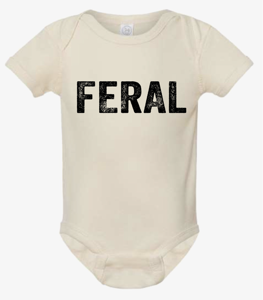 Infant Baby Rib Bodysuit - FERAL Cotton Onesie