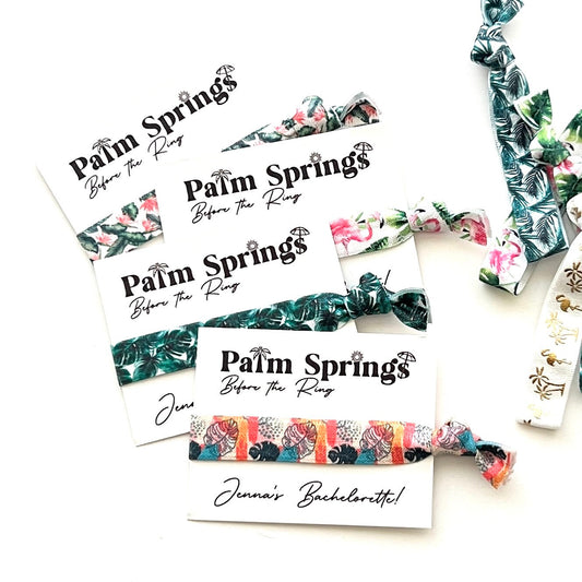 Palm Springs Before the Rings | Bachelorette Hangover Kit Favor, Girls Trip Favors, Palm trees, Palm Desert Palm Springs Girls Weekend Gifts